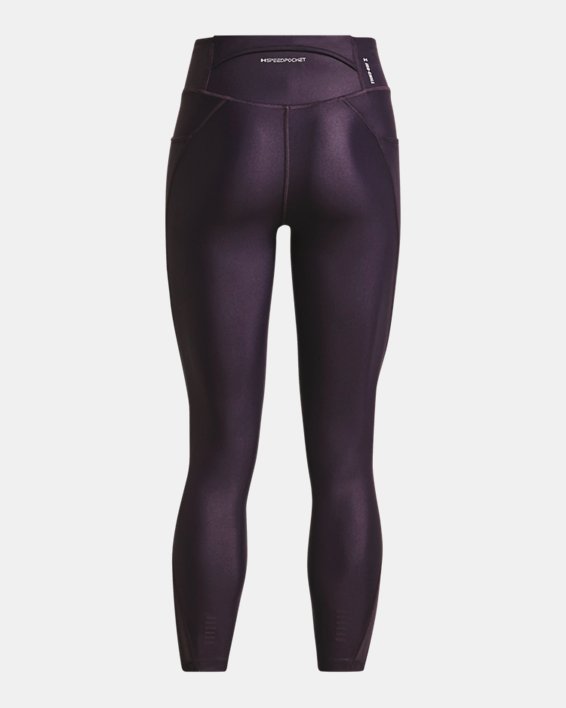 Women's UA Fly-Fast Elite Iso-Chill Ankle Tights, Purple, pdpMainDesktop image number 8